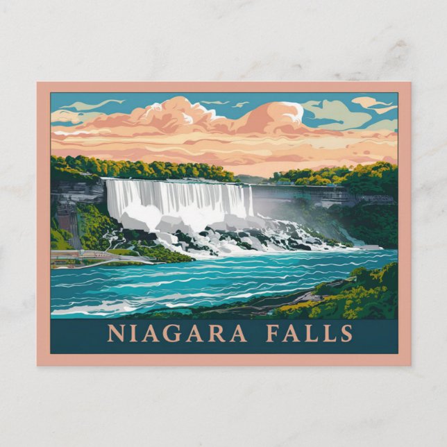 Niagara Falls Kanada, USA Postkarte (Vorderseite)