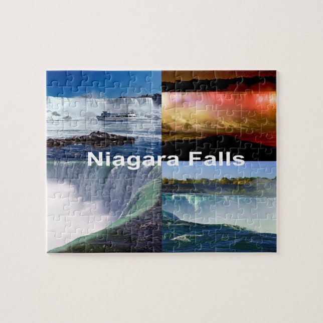 Niagara Falls New York Foto Collage Waterfall (Horizontal)