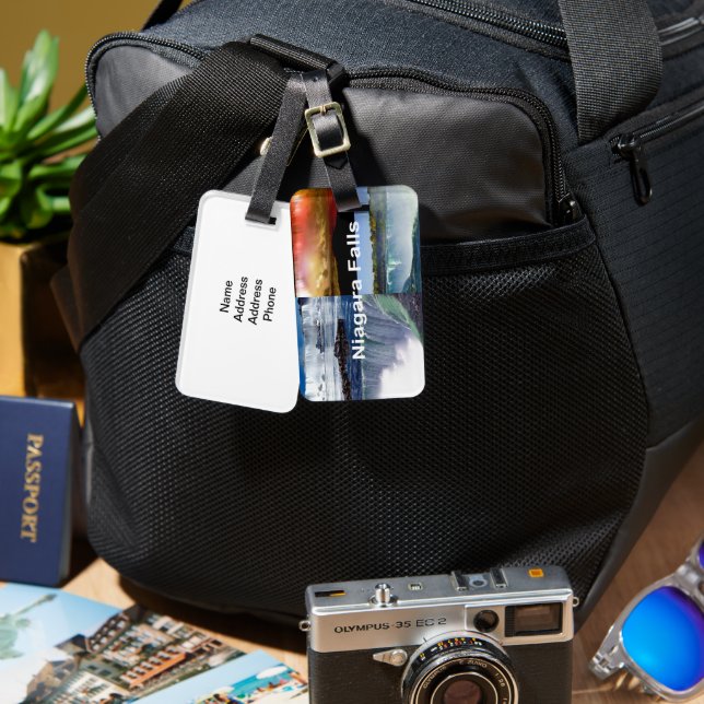 Niagara Falls New York Foto Views Gepäckanhänger (Vorderseite & Rückseite)