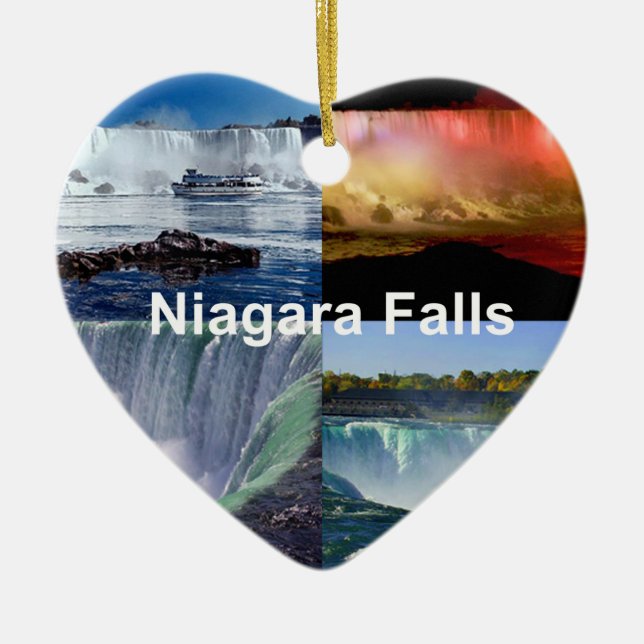 Niagara Falls New York Foto Views Keramik Ornament (Vorne)