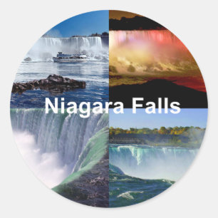 Niagara Falls New York Foto Views Runder Aufkleber