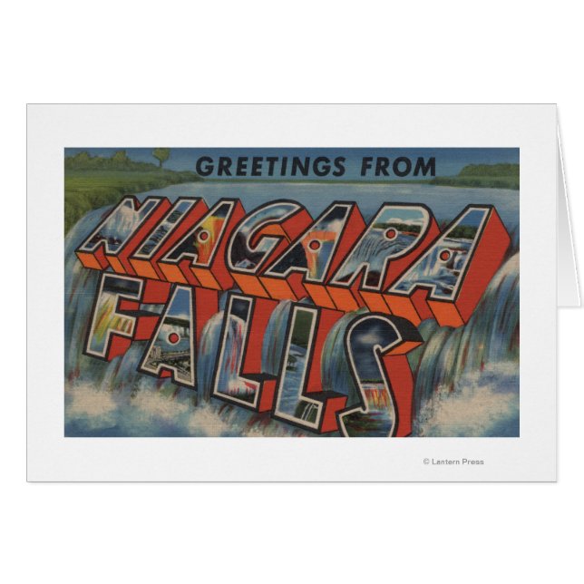 Niagara Falls, New York - Große Briefszenen 3 (Vorderseite (Horizontal))