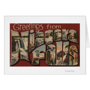 Niagara Falls, New York - Scènes de grandes lettre