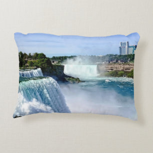 Niagara Falls NY - Blick von der amerikanischen Se Dekokissen
