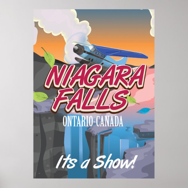 Niagara Falls Ontario Affiche de voyage du Canada (Devant)