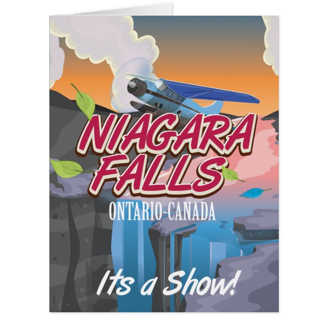 Niagara Falls Ontario Affiche de voyage du Canada (Devant)