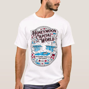 Niagara Falls Ontario Hochzeits-Hauptstadt der Wel T-Shirt