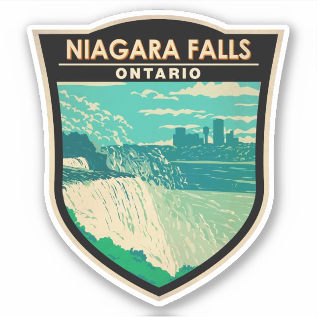 Niagara Falls Ontario Kunst, Dichtung und Musik Vi Aufkleber (Vorderseite)