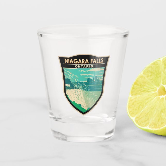 Niagara Falls Ontario Kunst, Dichtung und Musik Vi Schnapsglas (Vorderseite)