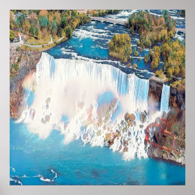 NIAGARA FALLS - Panorama Poster (Vorne)
