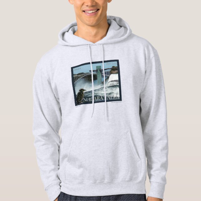 Niagara Falls Poster Hoodie (Vorderseite)