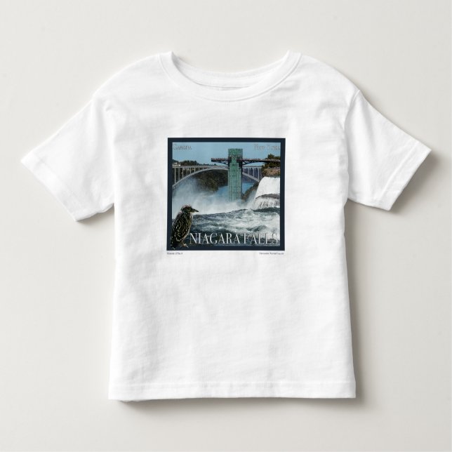 Niagara Falls Poster Kleinkind T-shirt (Vorderseite)