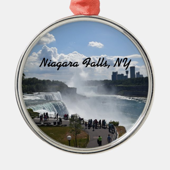 Niagara Falls Premium Round Ornament (Vorne)