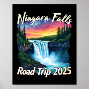 Niagara Falls Road Trip Familienurlaub Reisen Männ Poster