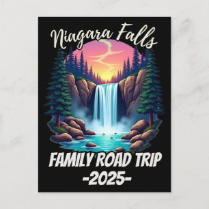 Niagara Falls Roadtrip Familienurlaub Reise Männer Postkarte