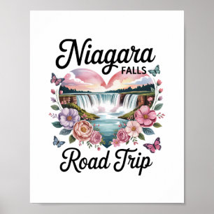 Niagara Falls Roadtrip Sommerurlaub Souvenir W Poster