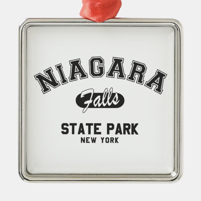 Niagara Falls State Park, New York Ornament Aus Metall (Vorne)