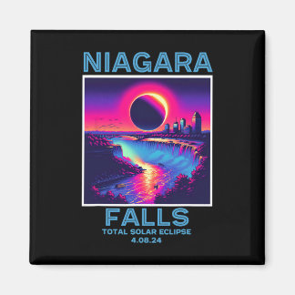 Niagara Falls Total Solar Eclipse 2024 80er New Yo Magnet