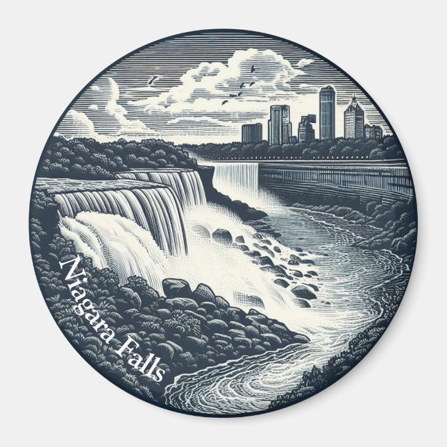 Niagara Falls Vintag Magnet (Vorne)