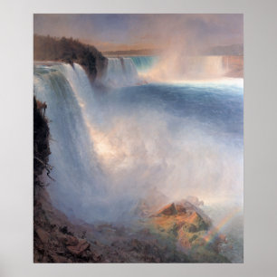 Niagara Falls, von der amerikanischen Seite Poster
