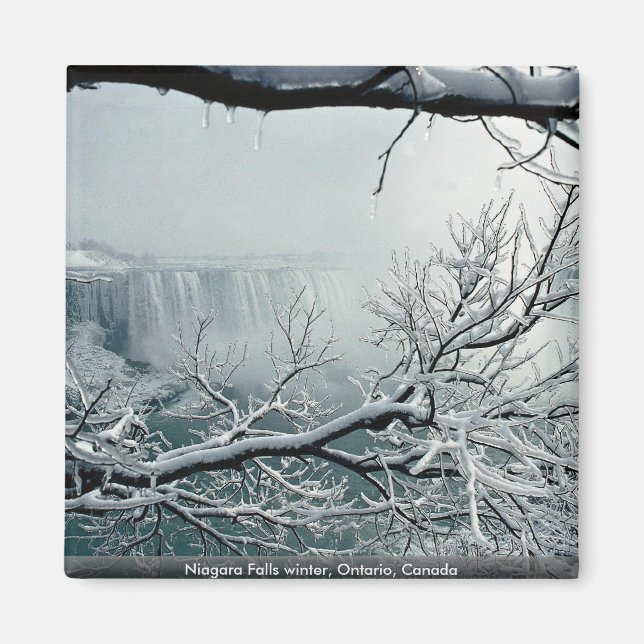 Niagara Falls winter, Ontario, Kanada Magnet (Vorne)