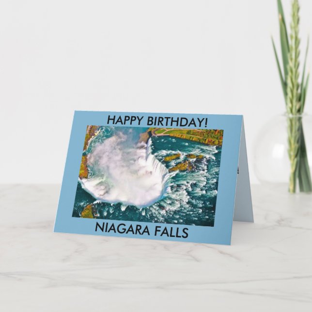 NIAGARA- FALLSgeburtstags-KARTE Karte (Vorderseite)