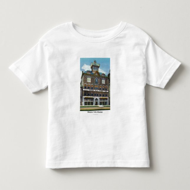 Niagara- Fallsmuseum, Ansicht einer Wasser-Nymphe Kleinkind T-shirt (Vorderseite)