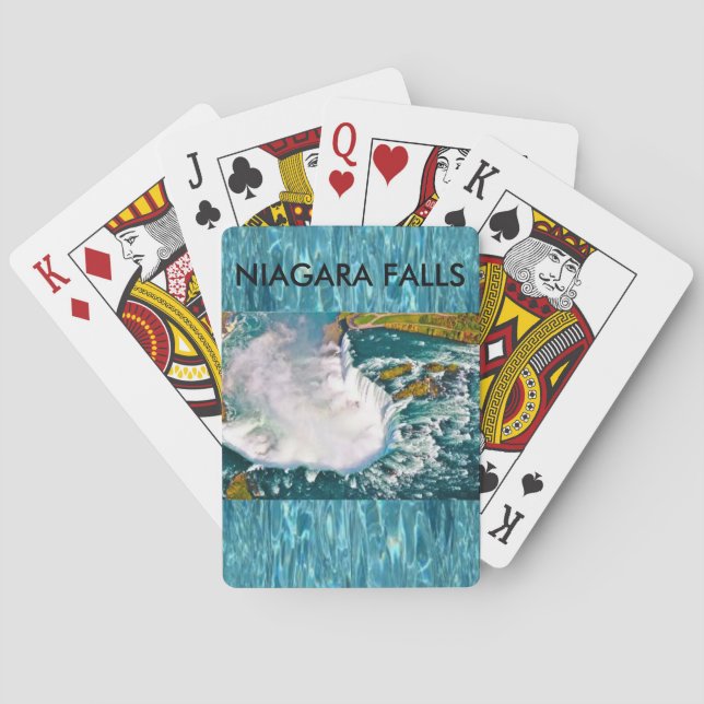 Niagara- Fallsplattform der Spielkarten (Rückseite)
