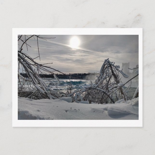 Niagara im Winter 2 Postkarte (Vorderseite)