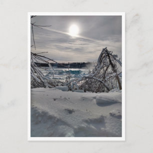 Niagara im Winter Postkarte