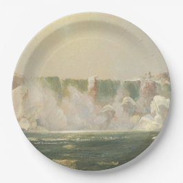 Niagarafälle im Winter (Eis im Wasser) Pappteller