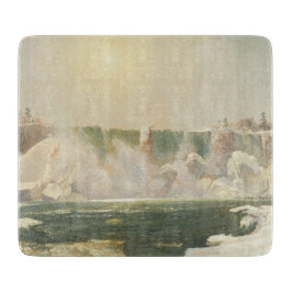 Niagarafälle im Winter (Eis im Wasser) Schneidebrett