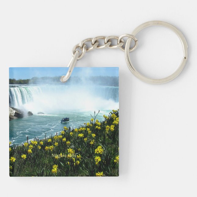 Niagarafälle, Landschaftliche Fotografie, Schlüsselanhänger (Rückseite)