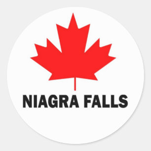 Niagra Falls Runder Aufkleber