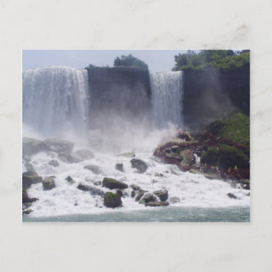 Niagrafälle und Blick auf die amerikanische Seite Postkarte
