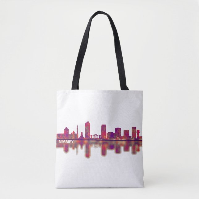 Niamey Niger Skyline Tasche (Vorderseite)