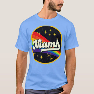 Niamh Rainbow in Space Vintag Style T-Shirt