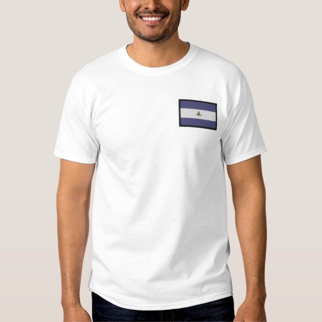 Nicaragua Besticktes T-Shirt (Vorderseite)