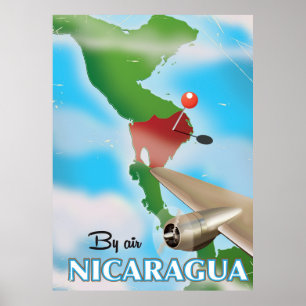 Nicaragua By Air Urlaubs Poster