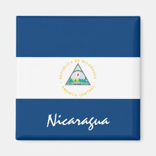 Nicaragua Fahne & Amerika Ferien-/Sportfans Magnet