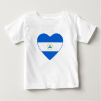 Nicaragua Flag Herz T - Shirt
