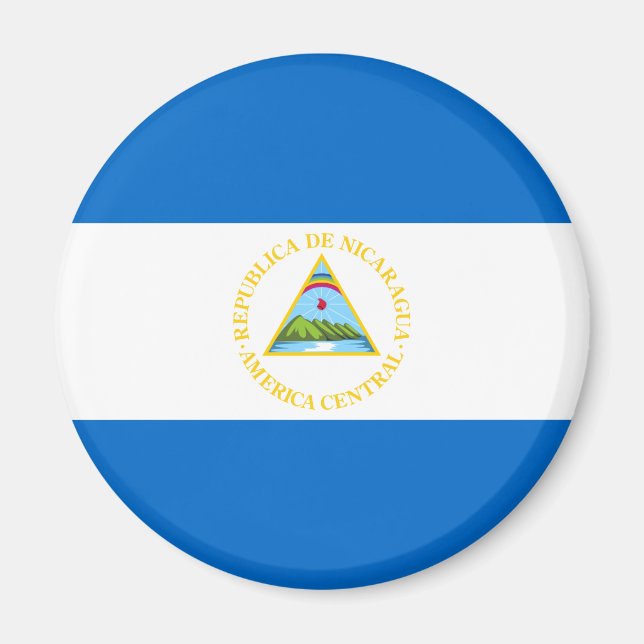 Nicaragua Flag Magnet (Vorne)