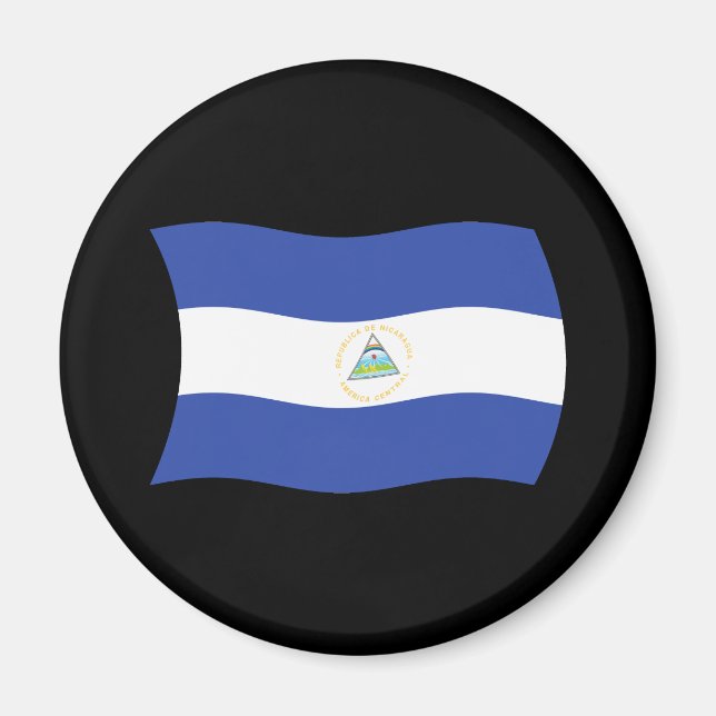 Nicaragua Flag Magnet (Vorne)