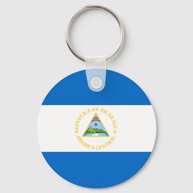 Nicaragua Flag Schlüsselanhänger (Vorderseite)