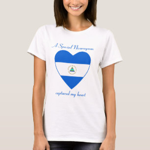 Nicaragua Flag Sweetheart T - Shirt