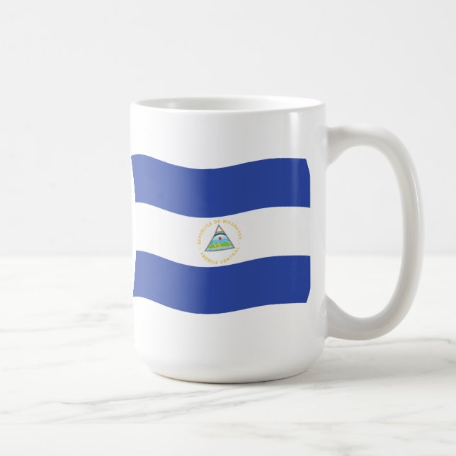 Nicaragua Flag-Tasse Kaffeetasse (Rechts)