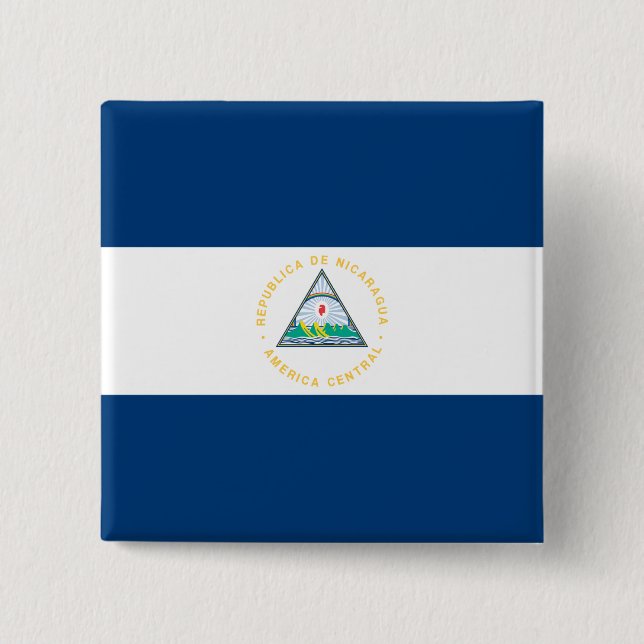 Nicaragua-Flagge Button (Vorderseite)