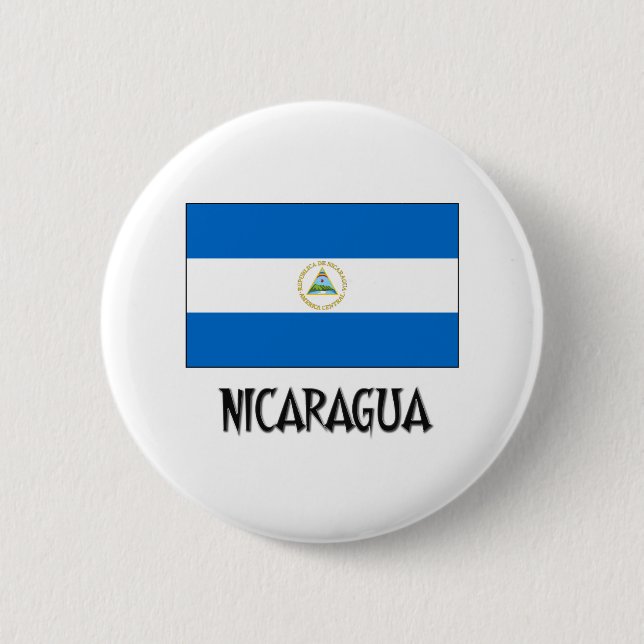 Nicaragua-Flagge Button (Vorderseite)