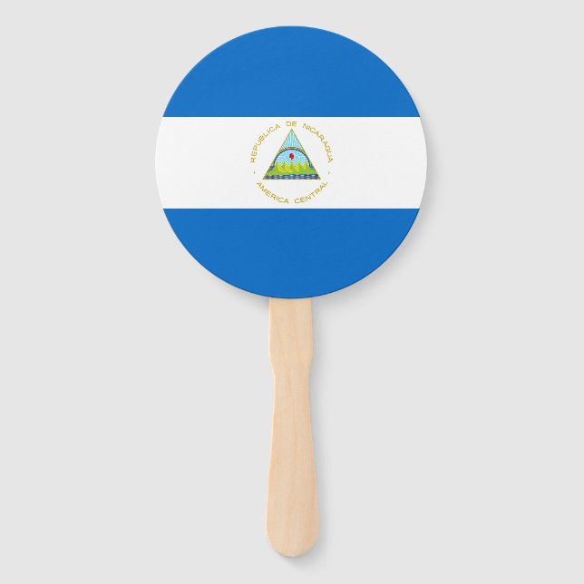 Nicaragua-Flagge Fächer (Vorderseite)