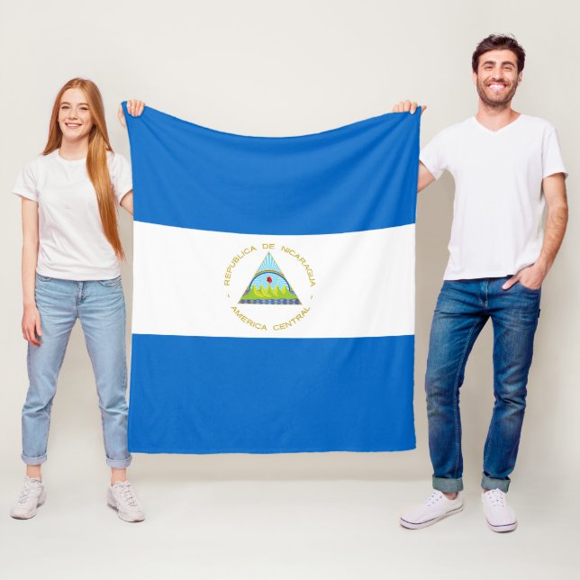 Nicaragua-Flagge Fleecedecke (Beispiel)